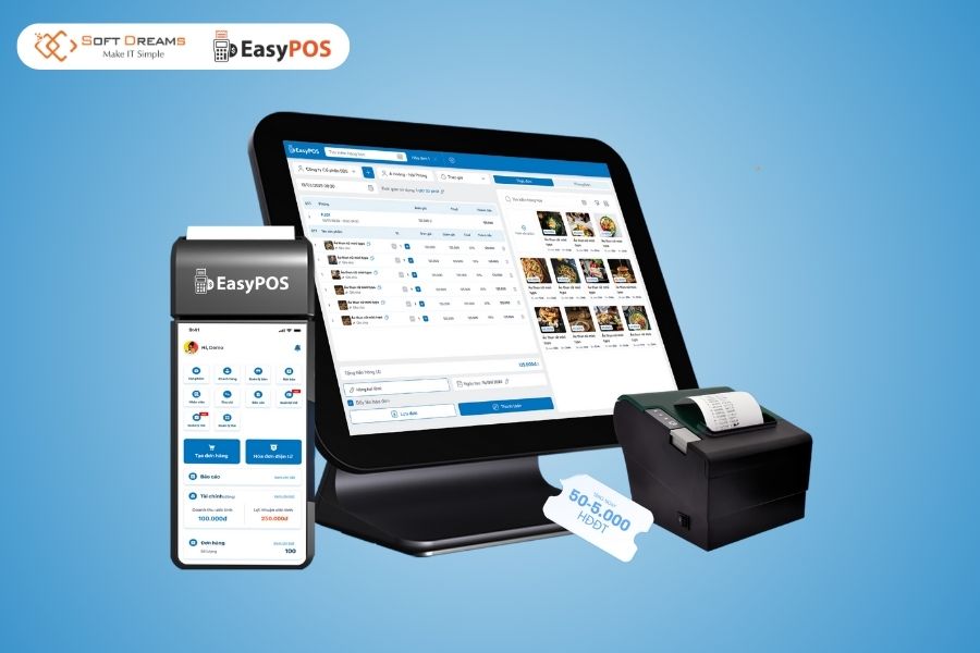 EasyPOS là phần mềm tính tiền phù hợp cho mọi ngành hàng kinh 