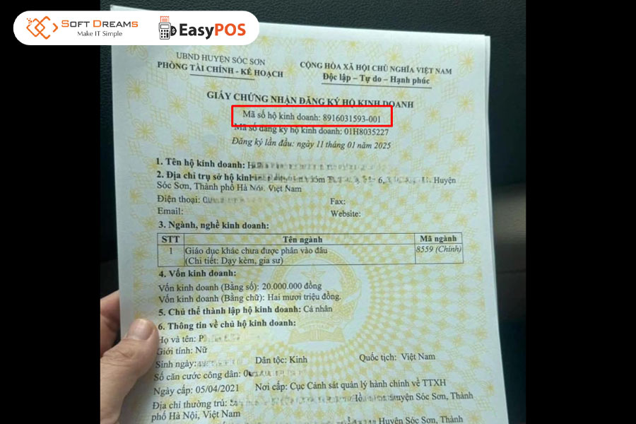 Hộ kinh doanh được cấp mã số thuế riêng để thực hiện nghĩa vụ thuế theo quy định