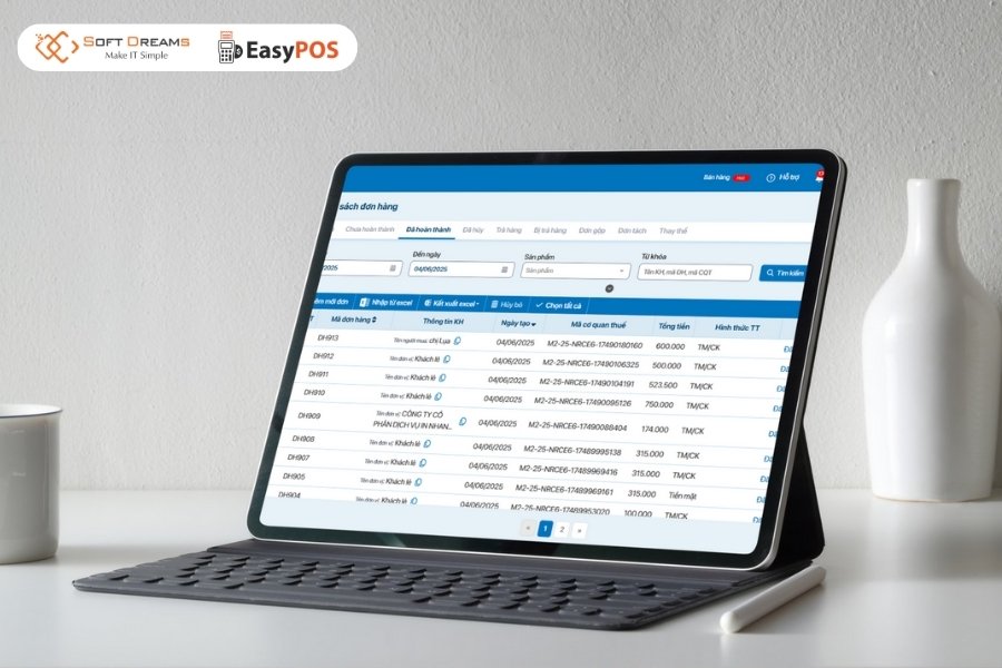 Trải nghiệm phần mềm quản lý quán cafe EasyPOS miễn phí