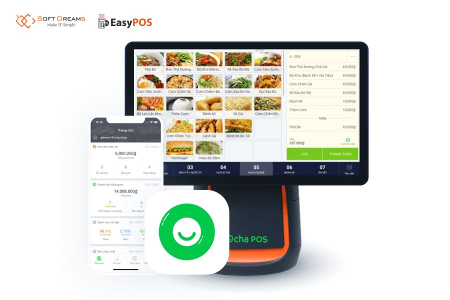 Ocha POS là phần mềm bán hàng chuyên biệt cho lĩnh vực F&B