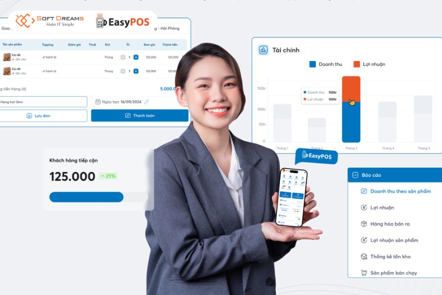 EasyPOS - Phần mềm quản lý bán hàng phù hợp cho mọi ngành hàng