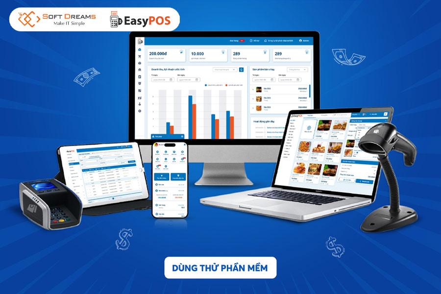 Bán hàng chuyên nghiệp hơn chỉ với một chạm - tải EasyPOS ngay!