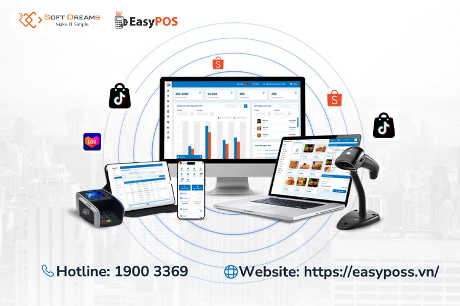 EasyPOS: Phần mềm quản lý bán hàng trên máy tính, dễ dùng, tiện lợi, tối ưu vận hành