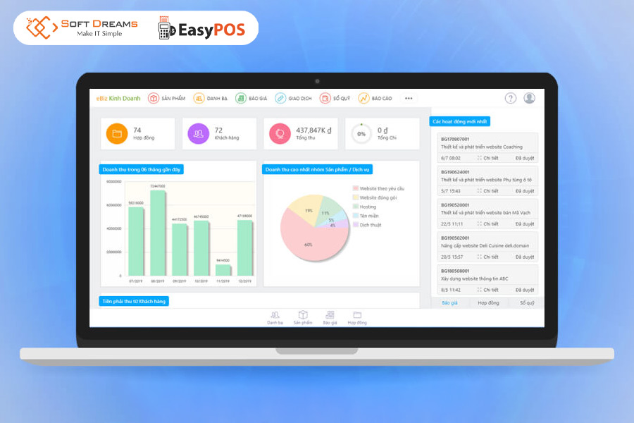 Ebiz POS: Giải pháp ổn định cho bán lẻ, linh hoạt cả online và offline.