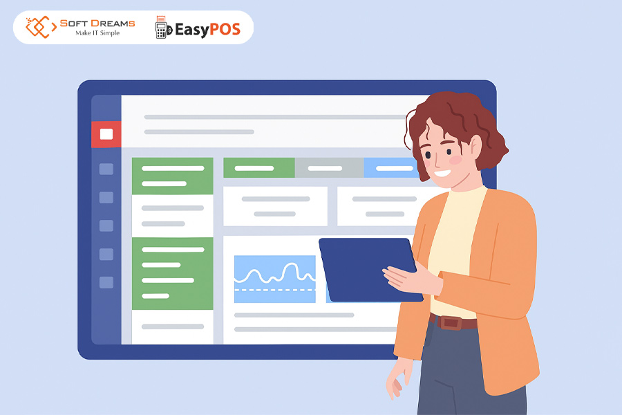 Giao diện phần mềm quản lý bán hàng miễn phí đơn giản, dễ sử dụng cho người mới bắt đầu