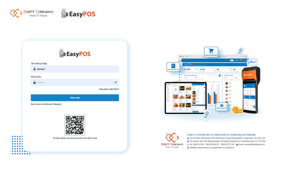 EasyPOS phần mềm quản lý đơn hàng dễ dùng