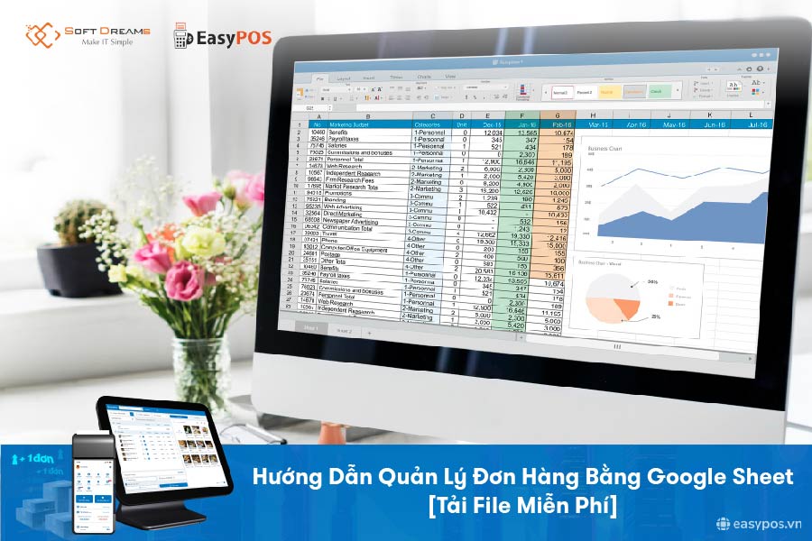 Quản lý đơn hàng bằng Google Sheet
