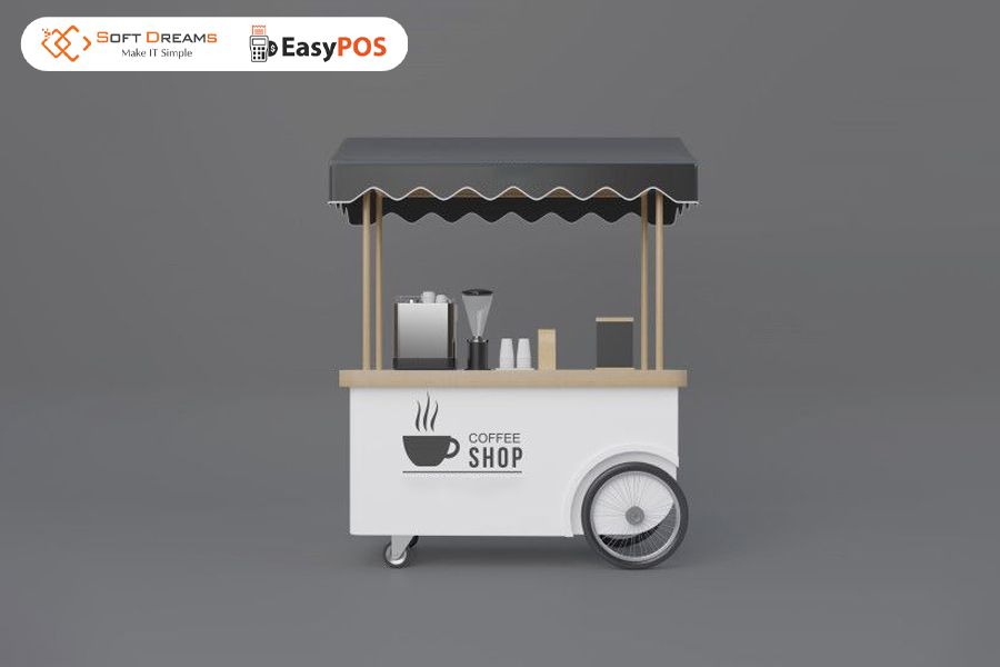 Mô hình xe đẩy cafe di động linh hoạt, dễ tiếp cận nhiều khách hàng