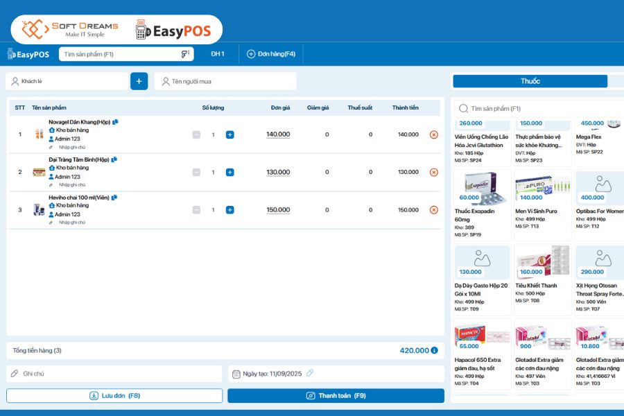 EasyPOS - Phần mềm quản lý nhà thuốc toàn diện