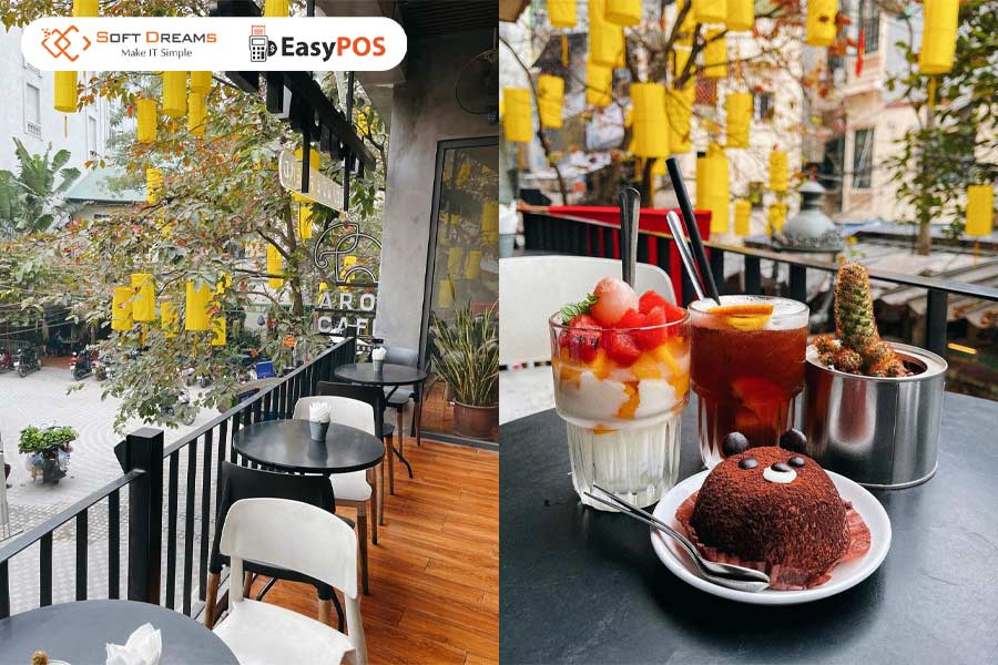 Check-in view ban công và thưởng thức đồ uống 