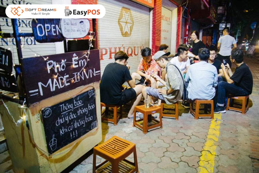 Mô hình quán cafe vỉa hè chi phí thấp, dễ thu hút khách quanh khu dân cư