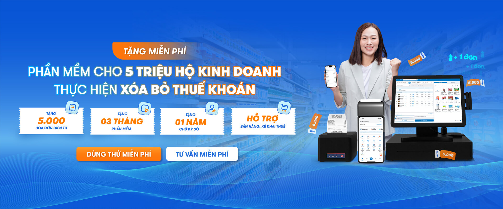 EasyPOS tặng 3 tháng miễn phí sử dụng phần mềm