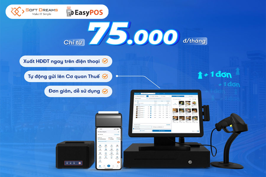 Phần mềm bán hàng xuất hóa đơn điện tử EasyPOS