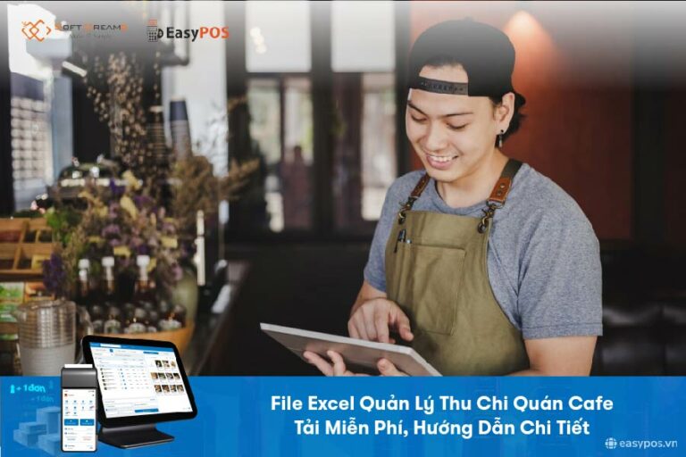 Mẫu File Excel quản lý thu chi quán cafe