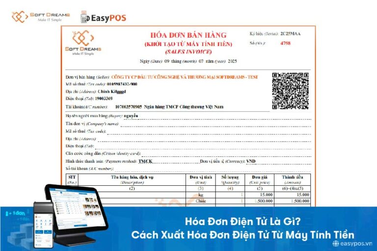 Hóa đơn điện tử là gì? Cách xuất hóa đơn điện tử từ máy tính tiền