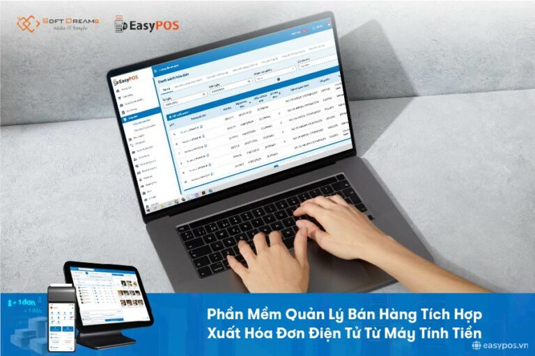Phần mềm quản lý bán hàng tích hợp hóa đơn điện tử khởi tạo từ máy tính tiền